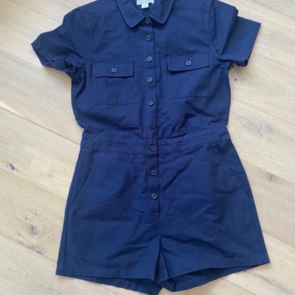 Outerknown One Piece Romper Navy Size Small NWOT - Picture 4 of 6